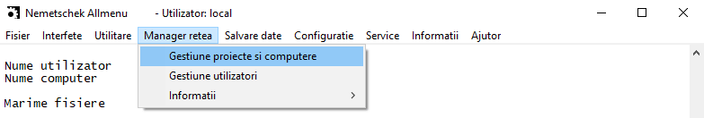 Allmenu manager retea min 1