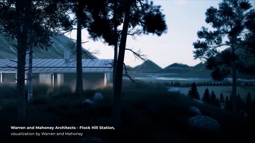 Warren and Mahoney Architects Flock Hill Station visualization by Warren and Mahoney. min